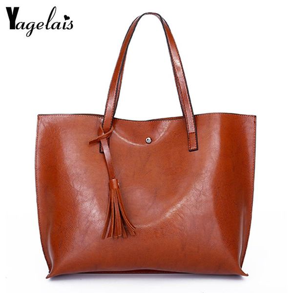 

pu leather tassel handbags women purse shopping totes luxury designer sac a main vintage fashion shoulder bag female
