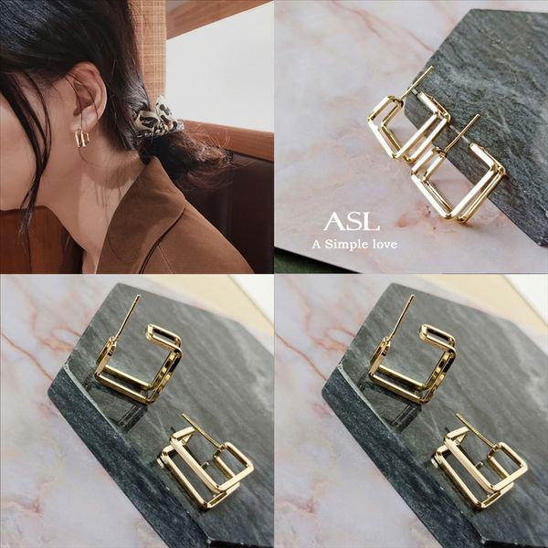 

ybn lotus flower earrings gold cuffs earring 18k lightweight ear hoop stud earrings jackets, Golden