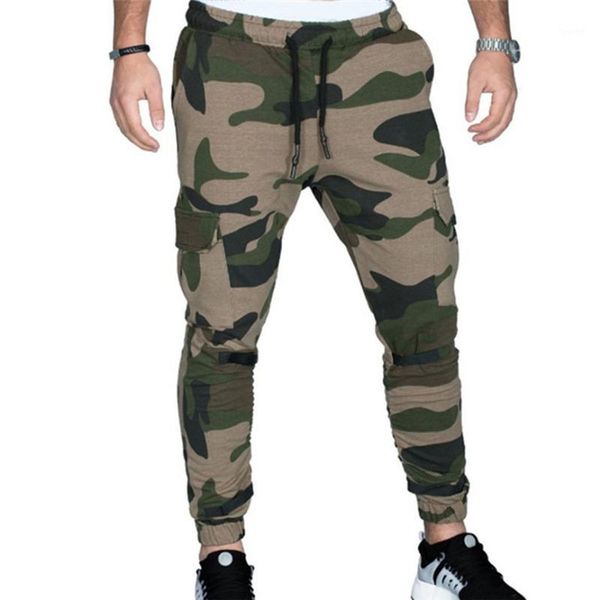 

tactical pants men tight beam foot drawstring sports slacks casual elastic pockets trousers trousers men pantalon homme1, Black