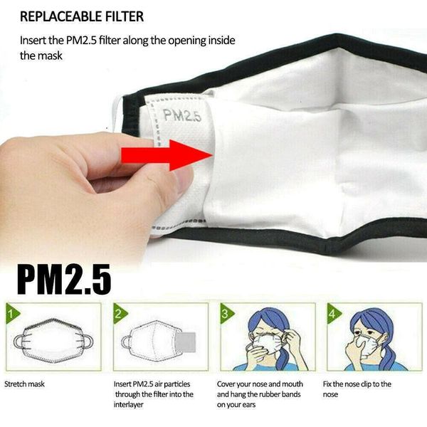 

insert us mask 5 layer protective stock pad activated filter dust paper replaceable pm2.5 spacer masks gasket disposable replacement cctch