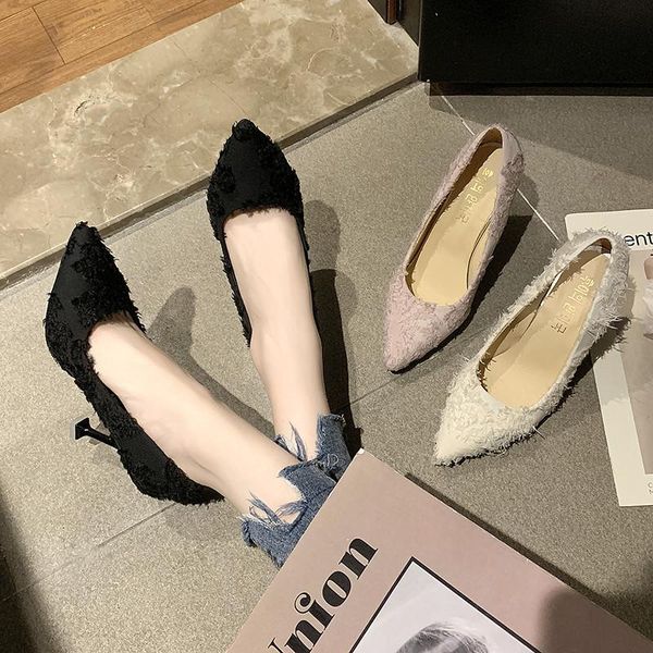 

new pointed shallow mouth lightweight casual shoes 1pcs, Black