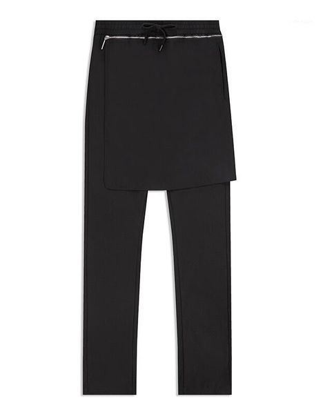 

27-44 2020 men clothing gd hair stylist fashion leisure detachable skirt pants plus size stage singer costumes1, Black