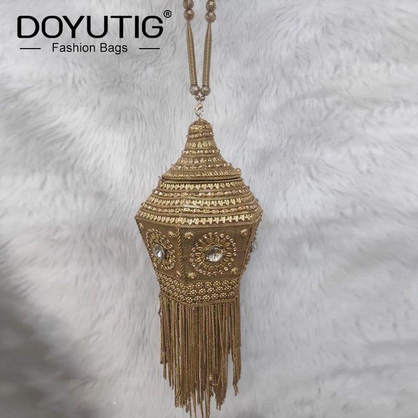 

clutch bags doyutig women's hand-made beaded clutches vintage crystal long tassel for lady wedding handbags evening f829