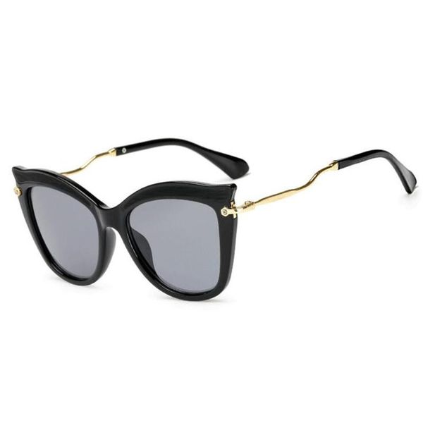 

gltree 2020 fashion sunglasses women mirror cat eye vintage metal frame clear lenses new round sun glasses for female uv400 g390, White;black