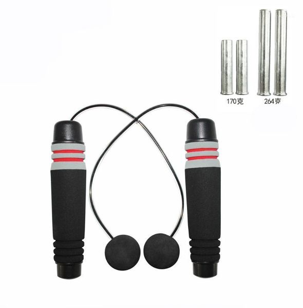 

jump ropes wireless rope cordless training exercise loaded weight steel skipping1