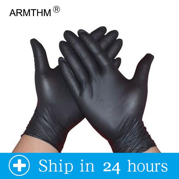 

factorymmurdisposable latex dishwashing/kitchen/work/rubber/garden gloves universal for 50/100pcs black home cleaning 20