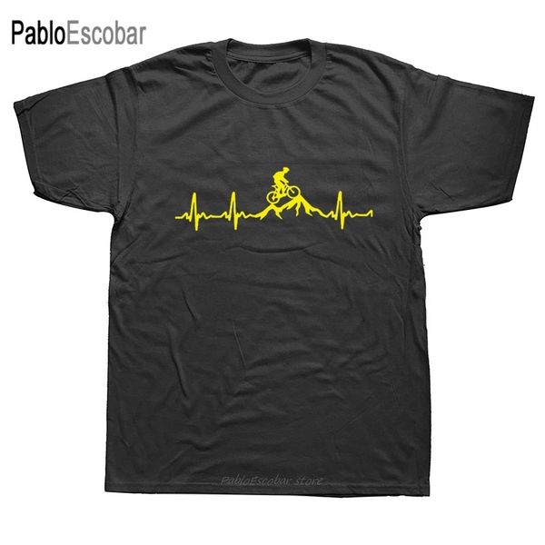 

дизайнеры балахон мода семья хлопок горный велосипед heartbeat смешной плюс размер изготовленный на заказ с коротким рукавом мужские футболк