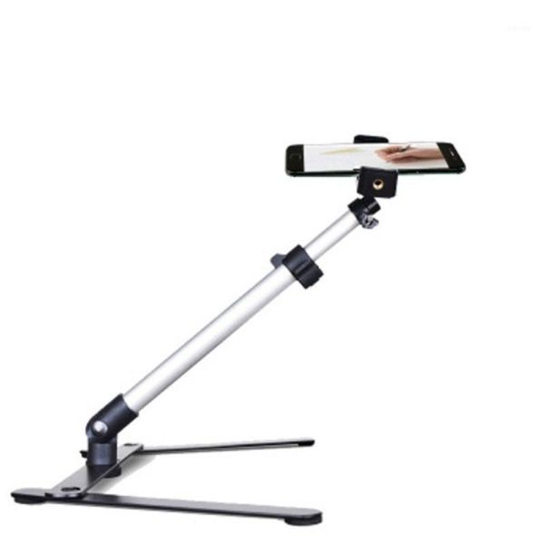 

tripods pography adjustable table mini monopod set aluminum alloy stand+phone clip fill-in light bluetooth control1