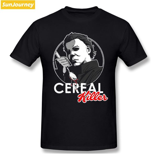 

cereal killer michael myers t-shirt men big size o-neck cotton short sleeve custom men t shirt sport hooded sweatshirt hoodie