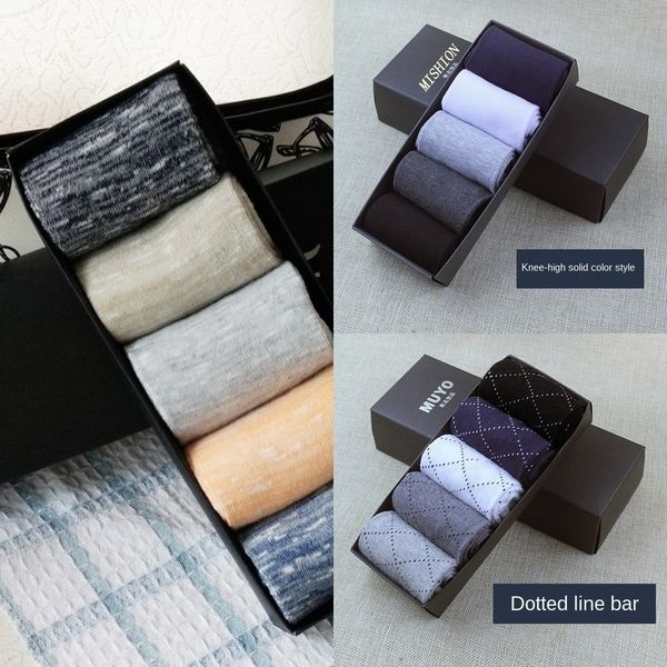 

dywwk men's and women's tube medium made socks medium socks of s3kqf cotton in autumn and winter pure, Black