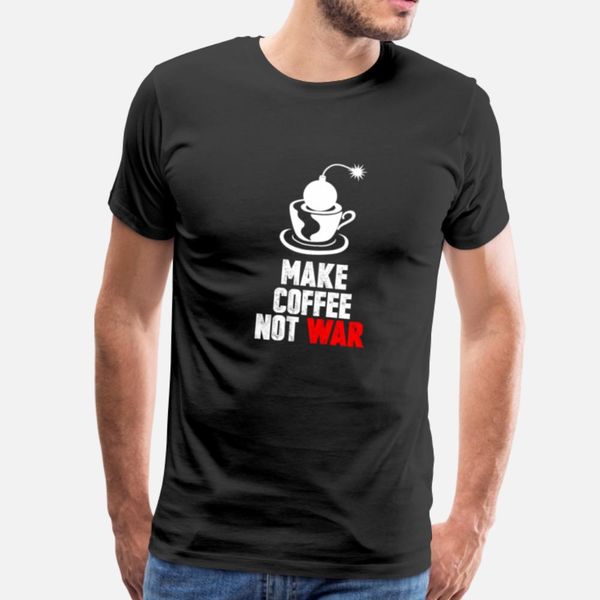 

make coffee not war designers graphic t shirt fun horror slim fit tracksuit hoodie sweatshirt