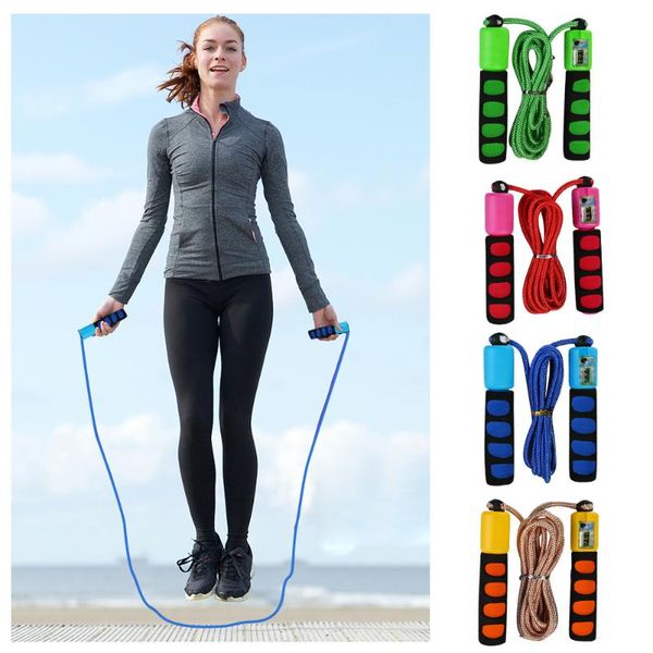 

resistance bands electronic counting rope skipping adjustable pvc slip-proof sponge wrapped