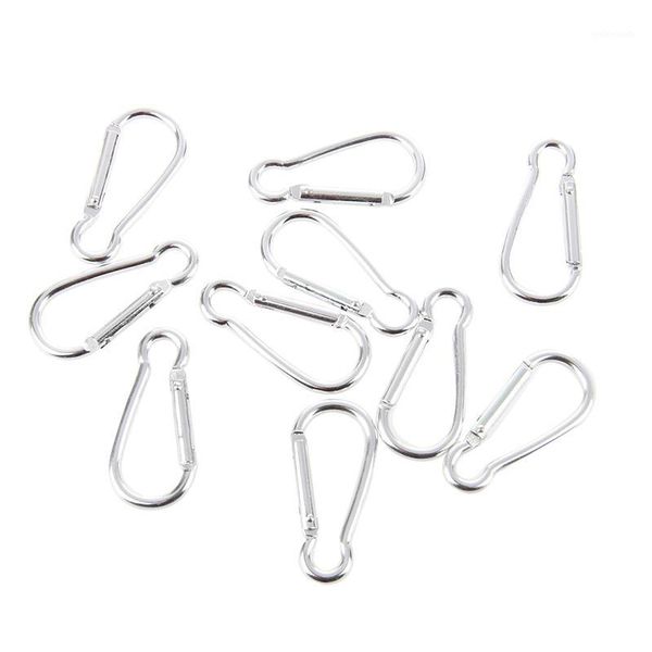

10 silver s carabiner camp spring snap clip hook keychain keyring climbing1