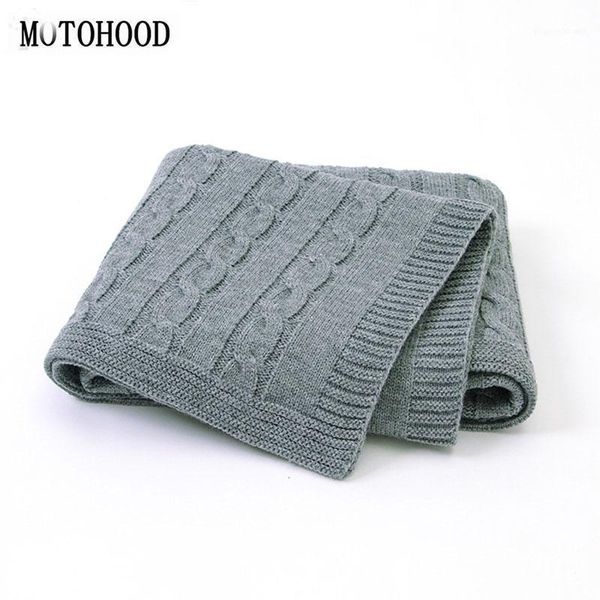 

motohood baby blanket knitted woolen newborn blankets super soft wrap infant swaddle kids stuff for monthly toddler bedding1