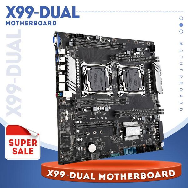 

motherboards dual cpu x99 motherboard lga 2011-v3/v4 e-atx usb3.0 sata3 nvme m.2 slot xeon processor giga lan