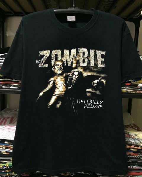 

vintage rare rob zombie hellbilly deluxe 1998 reprint pride of the creature hoodie designers t shirts sweatshirt
