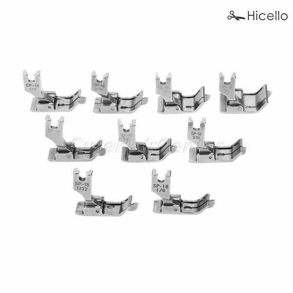 

presser foot/feet sp-18 steel all size industrial sewing machine flat car moving edge single needle flat 1/32-1/2 hicello1, Black
