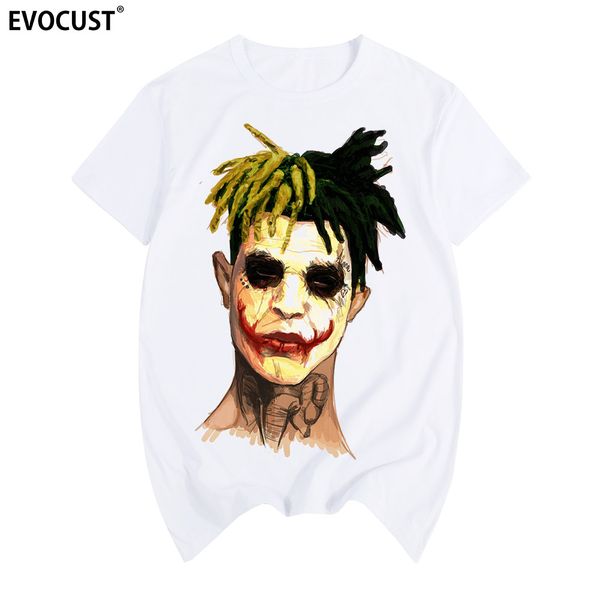 

xxxtentacion джокер хип-хоп музыка swag raper лето печать футболка хлопок мужчины футболка нового тройник спорт способ толстовка с капюшоном