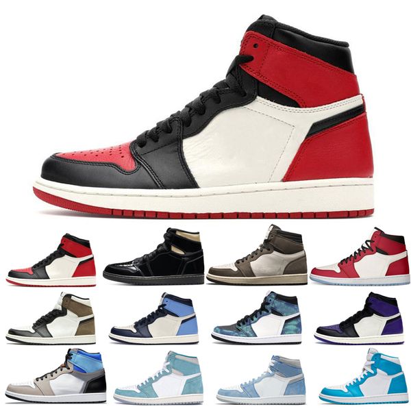 

2022 1s man's basketball shoes turbo green unc dark mocha obsidian tie dye court purple bred toe cactus jack chicago twist university q