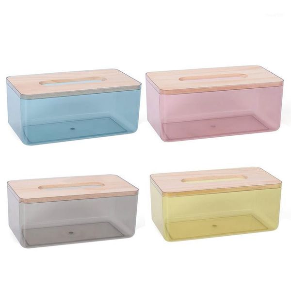 

household kitchen living room large transparent tissue box bedroom plastic tissue storage box1