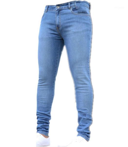 

1d popular men's tight and popular solid color jeans leggings wholesale leggings jeans custom wholesale1, Blue
