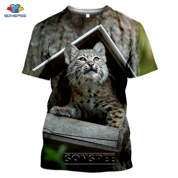 

animal lynx cat 3d print shirts funny aesthetic funny men clothing