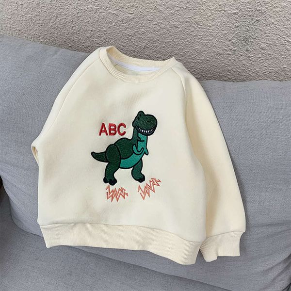 

winter dinosaur sweater plus autumn children's clothing 2020 new men's and women's underpants all in one cashmere nhkv, Black