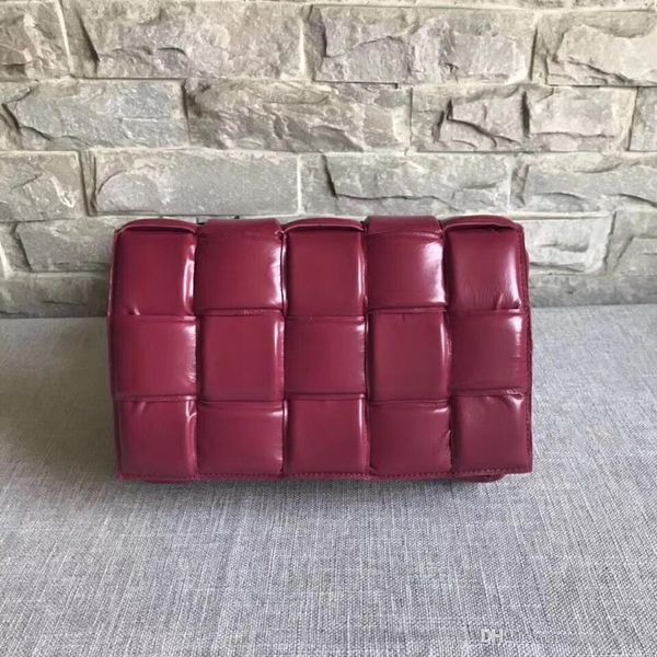 

new sell fashion of 2019 winter woman bag designer genuine soft sheep skin leather weaving style lady cross body bag