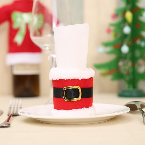

fenkicyen christmas towel case santa belt roll paper holder xmas table paper tissue napkin rings tableware navidad napk qylkud