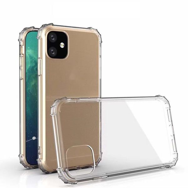 

soft tpu transparent phone case for iphone11 for iphone 12 for iphone 7 8 anti-dropping shockproof smartphone case