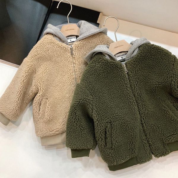 

milancel kids hoodies warm girls sweatshirts sports style boys hoodies lj200812, Black