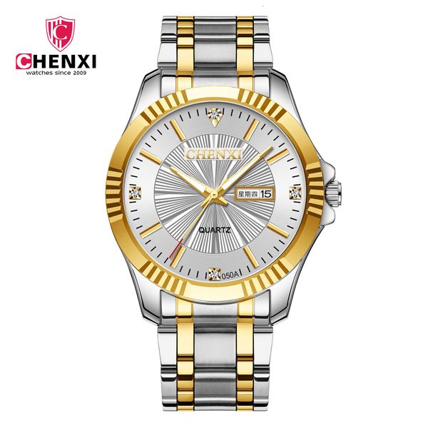 

double calendar morning glow luminous stainless steel business men's watch