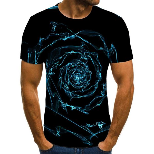 

three-dimensional abstraction summer daily 3d print shirts plus size graphic kawaii men clothing
