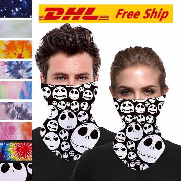 

dhl joker halloween skeleton face headband scarf balaclavas skull masquerade masks for ski motorcycle cycling fishing ou