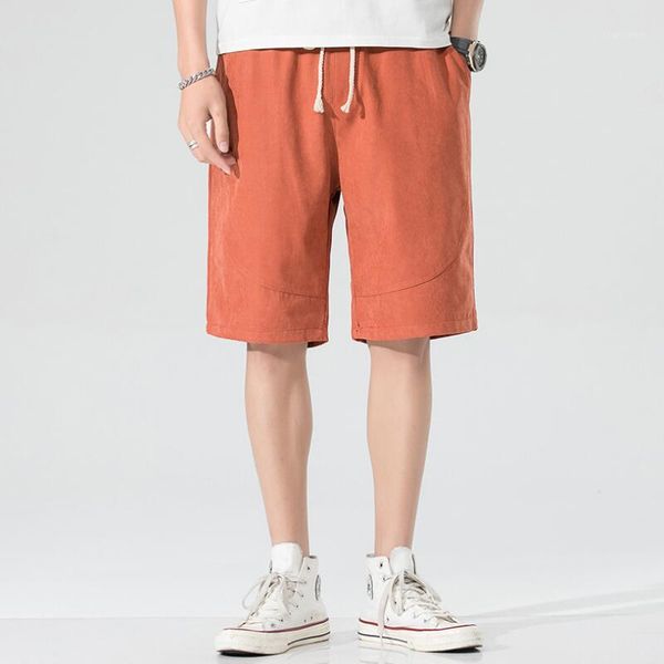 

running shorts 2021 summer men knee length sports drawstring beach 3xl male hip hop trend straight young boy regular loose1, Black;blue