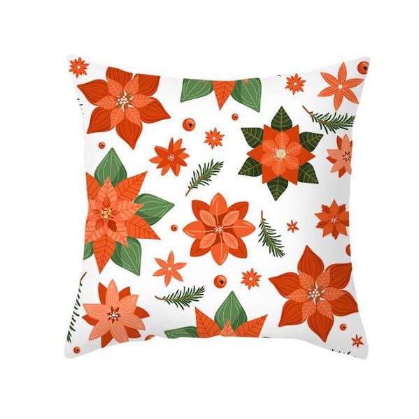 

45*45cm christmas pillowcase santa claus snowflake printed cushion covers home pillow xmas new year sofa decoration party supplies dhf2565