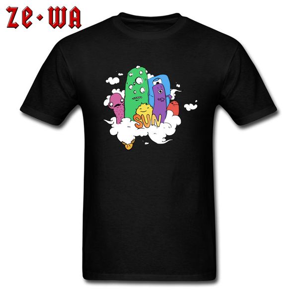 

litter kawaii monster on sun boy sleeved prevalent polyester camisetas love anime man sport hooded sweatshirt hoodie men t shirt