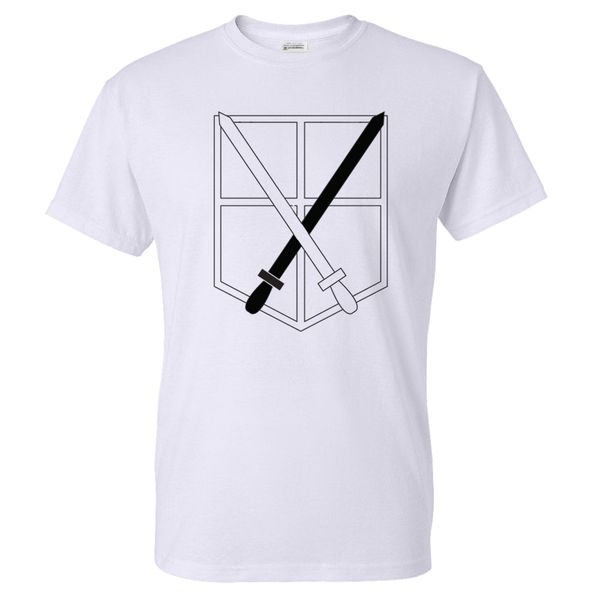 

men fashion anime attack on titan logo pattern print short sleeve straight short sleeve tshir sport hooded sweatshirt hoodie men t shirt