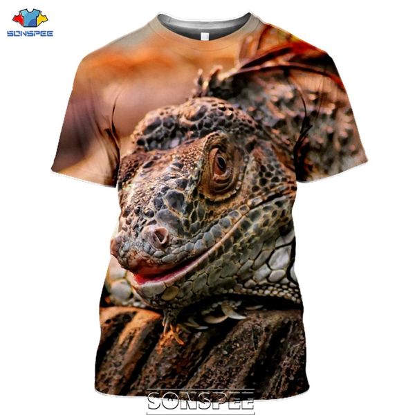 

cool lizard iguana 3d print shirts hentai plus size graphic men clothing