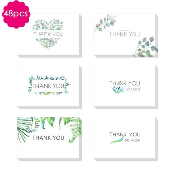 

48pcs diy party graduation welcome romantic blessing new year wedding decoration holiday kids greeting card