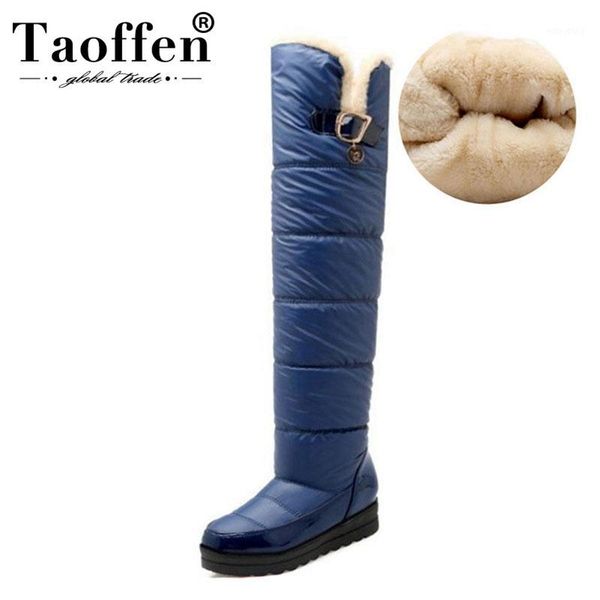 

snow boots women new arrival keep warm fashion platform fur over knee boots warm winter long botas for woman shoes size 34-431, Black