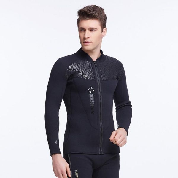 

3mm neoprene jacket wetsuit black front zipper for men with hood or short pants long pants 1mm1