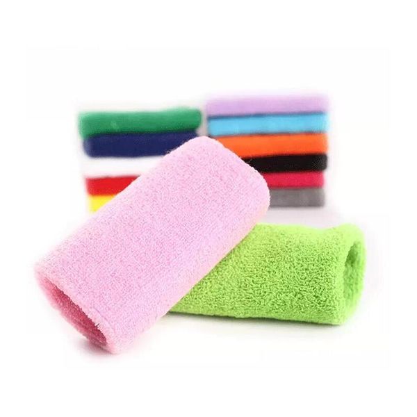 

cotton material sweatbands gym sport wrist support cycling sport wrist band brand sports cuff ankle wrist band