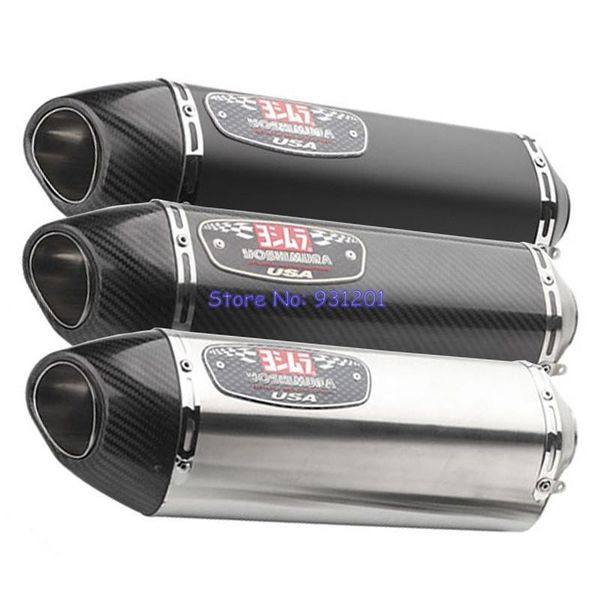 

inlet 51mm motorcycle yoshimura exhaust pipe muffler universal carbon fiber motorbike exhaust escape