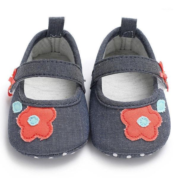 

0-18m cute baby girls floral first walkers shoes newborn soft hook & loop baby girls shoes fxd01