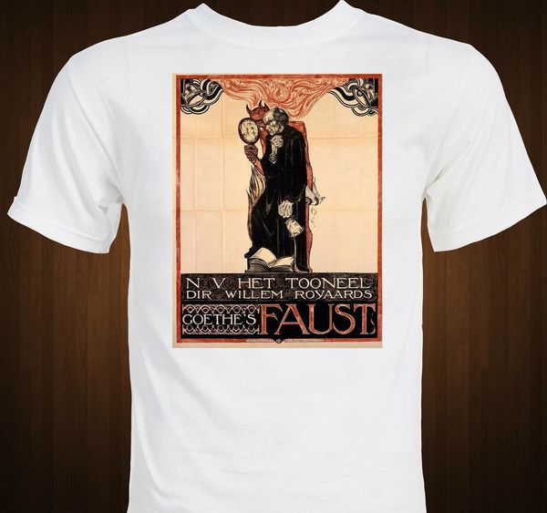

faust goethe theatrical version poster classic drama theater fashion round neck casual tees sport hooded sweatshirt hoodie men t shirt