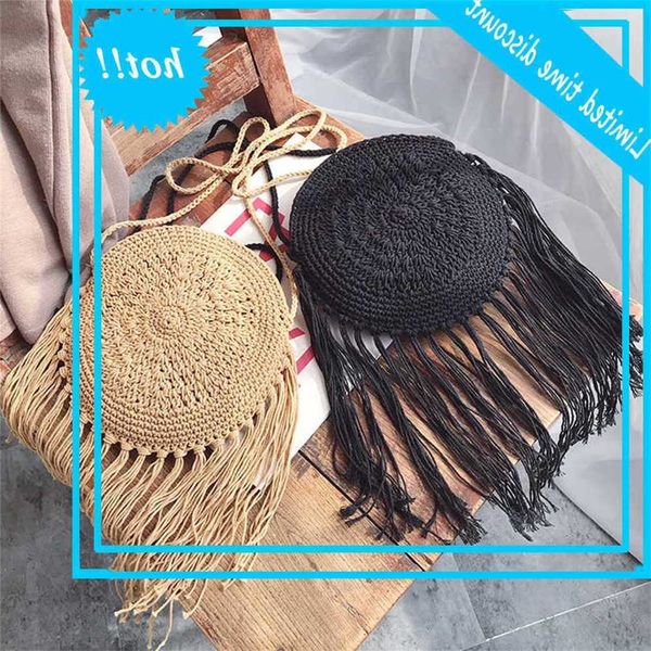 

casual handbag around long branch stroh rotan women crossbody rieten lady shoulder bag small wallets summer beach cups