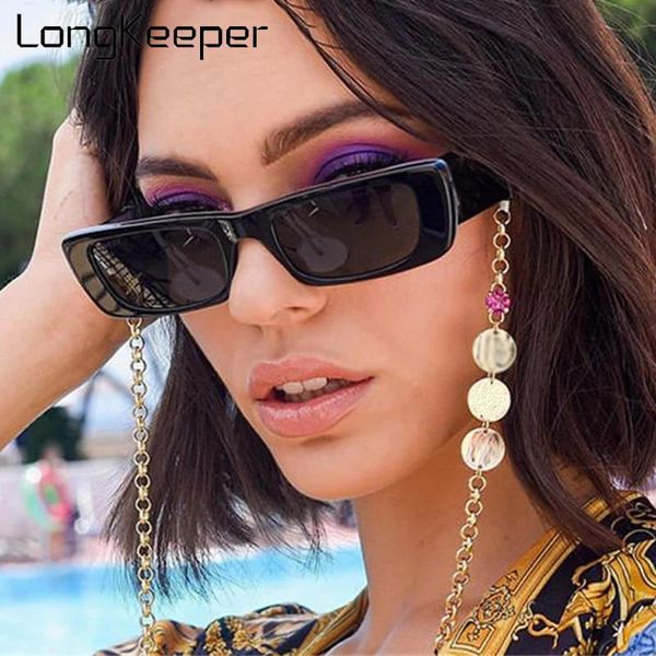 

longkeeper fashion small rectangle sunglasses women vintage jelly color eyewear men square trending sun glasses oculos feminino, White;black