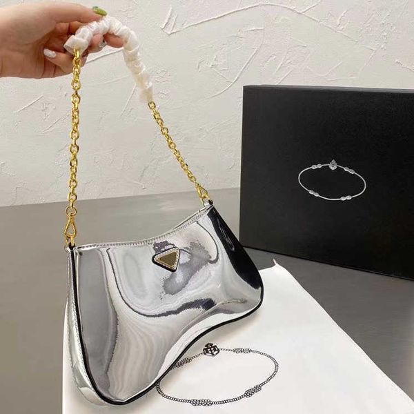 

ladies brand high-end luxury patent leather underarm bag designer classic hipster essential size