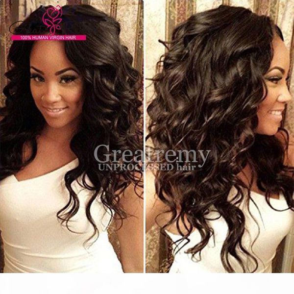 

brazilian front lace wigs for black women most fashionable lace wig greatremy human hair factory drop shipping, Black;brown